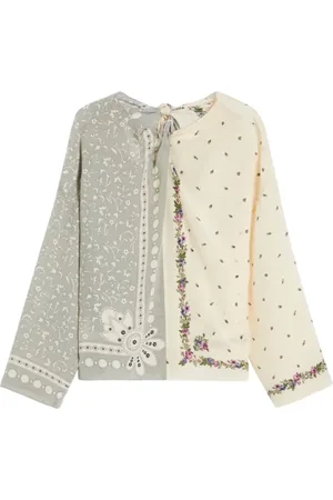 Max Mara Bluser & Skjorter, Dame, , XL, Silke Caraffa Bluse med Sløjfedetalje