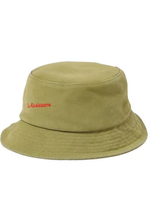 J.W.Anderson Tilbehør, Herre, Grøn, ONE SIZE, Uld, Stilfuld olivengrøn spandehat