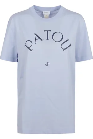 Patou Top, Dame, Blå, M, Uld, Blå T-shirt Stilfuldt Design Behagelig Pasform