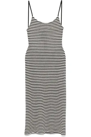 Emporio Armani Kjole, Dame, Sort, M, Uld, Sort Sea-tøj med Guld-tone Logo