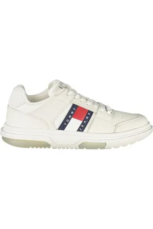 Tommy Hilfiger Sko, Dame, Hvid, 38 EU, Læder, Moderne LowTop Sneakers