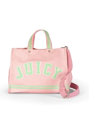 Juicy Couture Taske, Dame, Lyserød, ONE SIZE, Bomuld, Iris Patch Canvas M. Shop Bomuld/ PU Saftig /Sommer Grøn