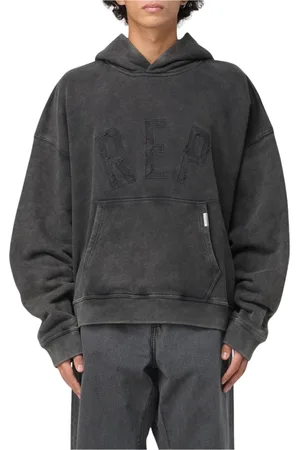 Represent Sweathshirts & Hoodies, Herre, Sort, L, Bomuld, Vintage Sort Broderi Hættetrøje