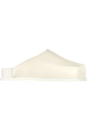 Yume Yume Sko, Dame, Hvid, 36 EU, Læder, Beige Vegan Læder Slide Sandaler