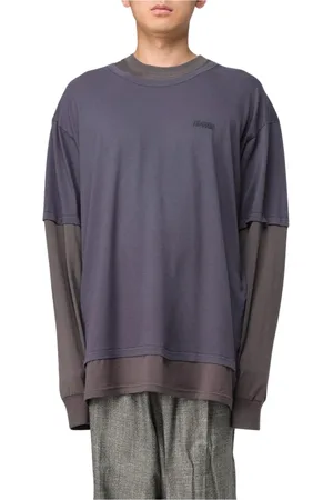 MAGLIANO Top, Herre, Blå, S, Bomuld, Lagdelt Langærmet Sweater