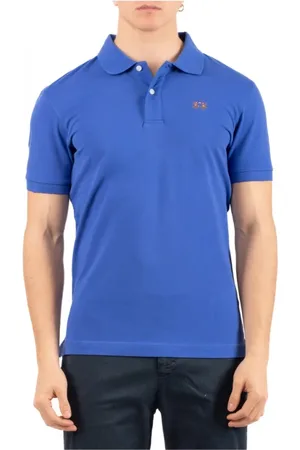 La Martina Top, Herre, Blå, XL, Uld, Stilfuld Polo Skjorte