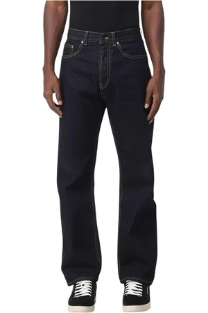 Palm Angels Jeans, Herre, Blå, W32, Uld, Klassiske afslappede jeans
