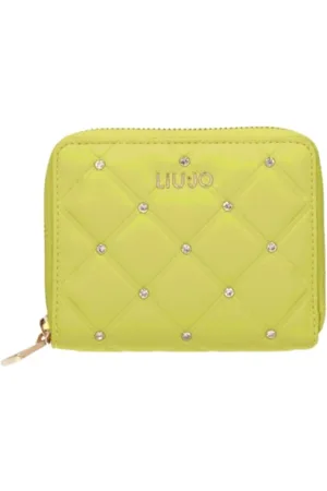 Liu Jo Tilbehør, Dame, Grøn, ONE SIZE, Gul Zip Around Punge Kortholdere