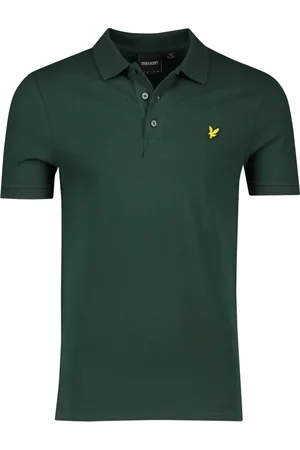 Lyle & Scott Top, Herre, Grøn, M, Bomuld, Grøn Kortærmet Polo Shirt