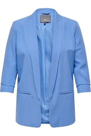 ONLY Jakke, Dame, Blå, 2XL, Polyester, Blå Blazer Carelly Model