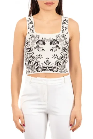 Max Mara Top, Dame, Flerfarvet, S, Top Getaway Tilbud