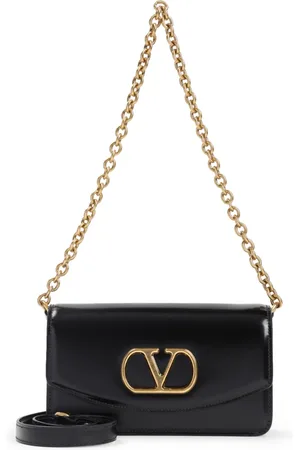 VALENTINO GARAVANI Taske, Dame, Sort, ONE SIZE, Læder, Sort Læder Håndtaske Elegant Stil
