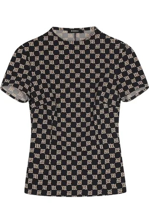 MISBHV Top, Dame, Sort, M, Uld, Monogram All-Over Sort T-Shirt