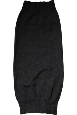 Dolce & Gabbana Tilbehør, Herre, Sort, ONE SIZE, Cashmere, Kashmir Strikket Halsvarmer Tørklæde