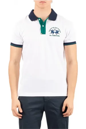 La Martina Top, Herre, Hvid, XL, Uld, Stilfuld Polo Skjorte