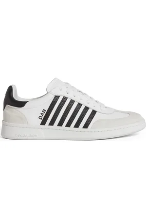 Dsquared2 Sko, Herre, Hvid, 40 EU, Læder, Vintage Læder Sneakers