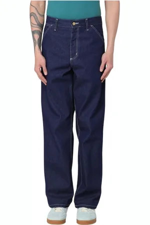 Carhartt Jeans, Herre, Blå, W34, Uld, Stilfulde Casual Blå Bukser