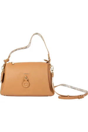 Gattinoni Taske, Dame, Brun, ONE SIZE, Uld, Brun Skuldertaske med Frontlogo