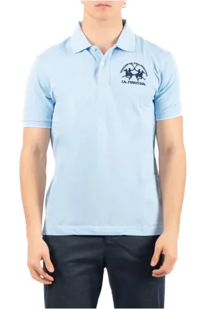 La Martina Top, Herre, Blå, S, Uld, Stilfuld Polo Skjorte