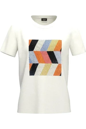 MARELLA Top, Dame, Hvid, L, Bomuld, Kortærmet bomuldst-shirt hvid