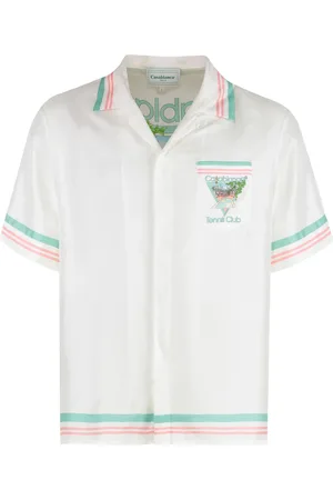 Casablanca Skjorte, Herre, Hvid, M, Silkeskjorte med frontlomme