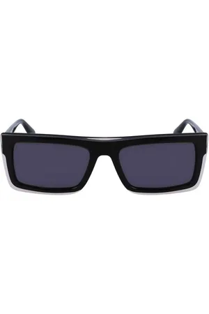 Calvin Klein Tilbehør, Herre, Sort, ONE SIZE, Uld, Sort Plastik Herre Solbrille Moderne Stil