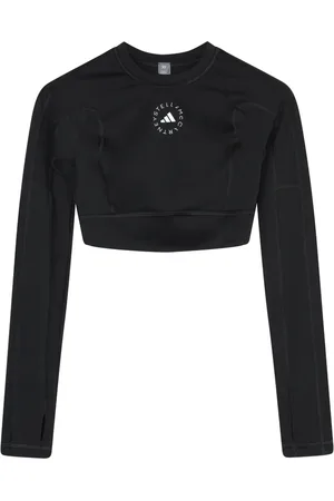 adidas Sport, Dame, Sort, XS, Uld, Sort Yoga Cropped LS Top