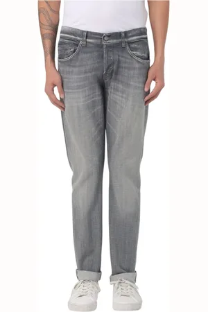 Dondup Jeans, Herre, Grå, W32, Denim, George Denim Pants med slidt effekt