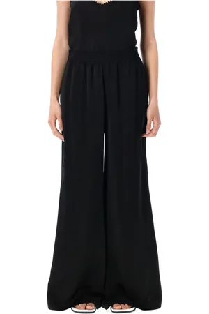 Fabiana Filippi Bukser, Dame, Sort, XS, Uld, Sorte Brede Ben Joggingbukser