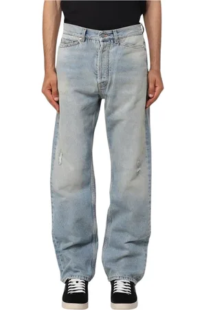 Palm Angels Jeans, Herre, Blå, W31, Denim, Slidte Denim Jeans