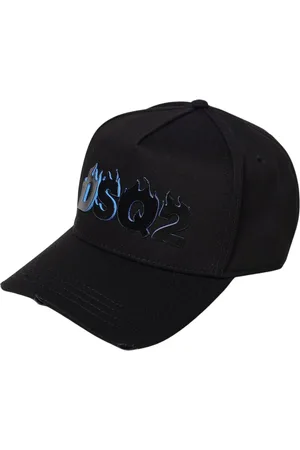 Dsquared2 Tilbehør, Herre, Sort, ONE SIZE, Bomuld, Logo Baseball Cap i Sort