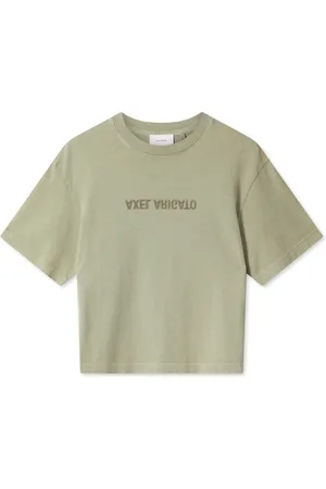 Axel Arigato Top, Dame, Grøn, M, Bomuld, Forvrænge T-shirt
