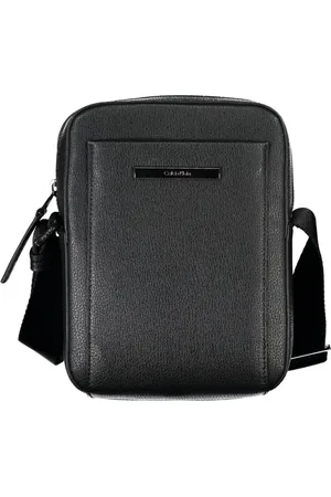 Calvin Klein Taske, Herre, Sort, ONE SIZE, Uld, Sort Mænds Skuldertaske Justerbar Strop