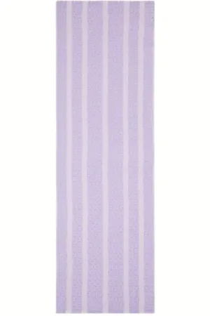 Liu Jo Tilbehør, Dame, Lilla, ONE SIZE, Jacquard Viskose Tørklæde Sjal Lilla