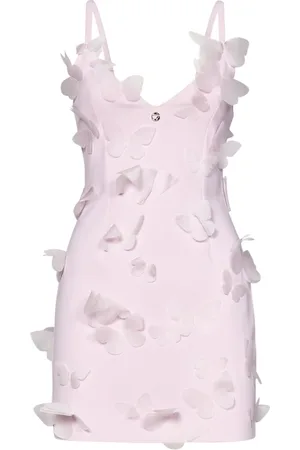 COPERNI Kjole, Dame, Lyserød, XS, Butterfly Appliqué Mini Kjole