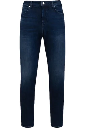 HUGO BOSS Jeans, Herre, Blå, W32 L30, Bomuld, Blå 5-lomme Jeans