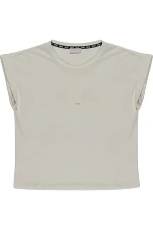 Liu Jo Top, Dame, Hvid, S, Bomuld, Basis Rund Hals T-Shirt