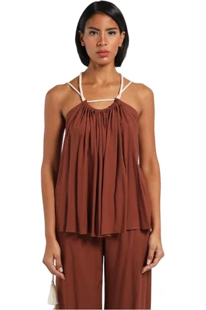 ERIKA CAVALLINI Top, Dame, Brun, M, Snor Stropløs Top