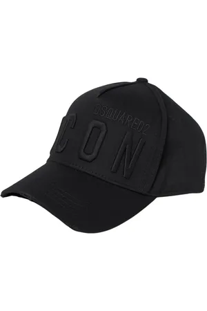 Dsquared2 Tilbehør, Herre, Sort, ONE SIZE, Bomuld, Slidt Kasket Med Skygge