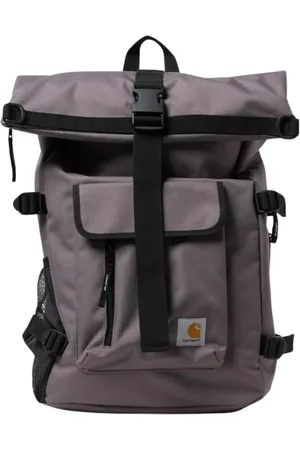 Carhartt Taske, Herre, Grå, ONE SIZE, Polyester, Grå Rolltop Rygsæk med Flere Rum