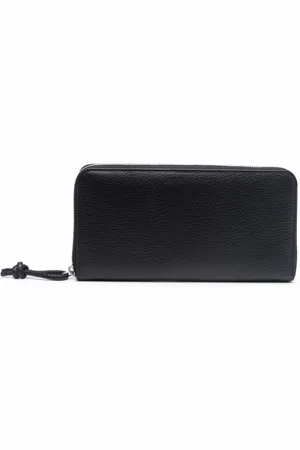 Emporio Armani Tilbehør, Herre, Sort, ONE SIZE, Læder, Zip Around Wallet