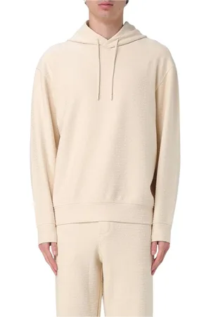 Emporio Armani Sweathshirts & Hoodies, Herre, , M, Bomuld, Blå Tekstureret Bomuldshættetrøje