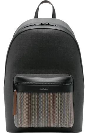 Paul Smith Taske, Herre, Sort, ONE SIZE, Uld, Stribet rygsæk til hverdagsbrug