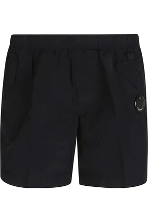 C.P. Company Badetøj, Herre, Sort, L, Uld, Sorte badeshorts med snøre i taljen