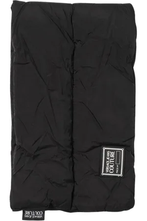 VERSACE Tilbehør, Herre, Sort, ONE SIZE, Nylon, Sort Quiltet Nylonsjal