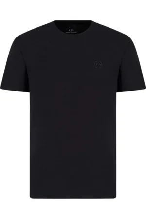 Armani Exchange Top, Herre, Blå, M, Bomuld, Moderne Basic T-shirt Blå