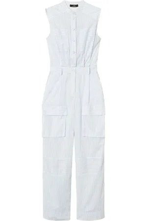 Twin-Set Jumpsuits & Playsuits, Dame, Hvid, S, Hvid Kjole med Lommer