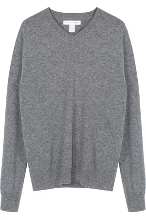Comme des Garçons Strik, Herre, Grå, L, Uld, Grå Uld Crewneck Jumper