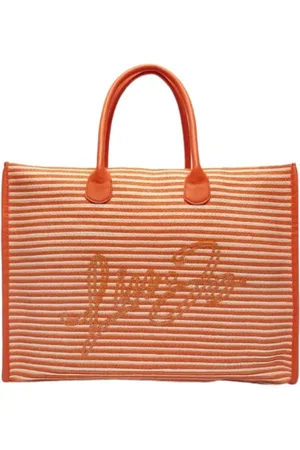 Liu Jo Taske, Dame, Rød, ONE SIZE, Polyester, Orange Tote Taske med Lynlåslukning