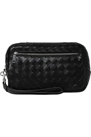 Bottega Veneta Taske, Herre, Sort, ONE SIZE, Luksus ZipAround Aktetaske